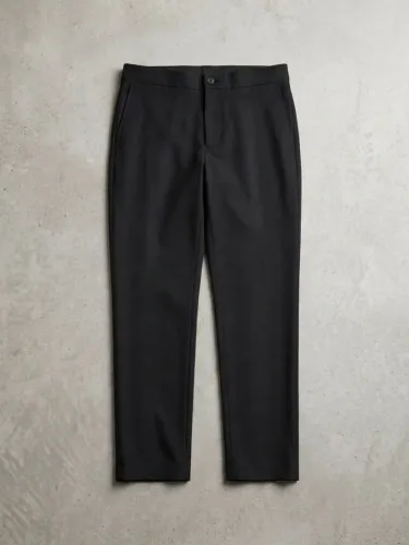 Calça Social Masculina Easy com Elástico Atrás Preta Minimalista - GG