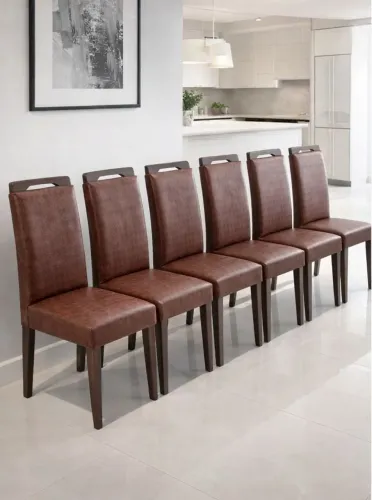 Cadeiras para Mesa de Jantar - Marrom - R$ 250,00 cada