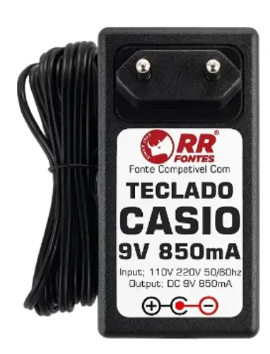 Fonte 9v Para Casio Ctk-450 Ctk-471 Ctk-520 Ctk-530 Ctk-540