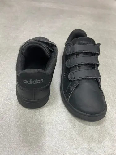 Tênis Adidas Infantil Couro Preto Advantage Base 2.0 CF