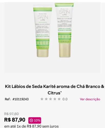 Kit lábios de seda