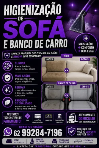 Higienização de estofado