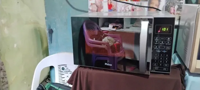Microondas Philco espelhado 25 litros sem novo em perfeito estado