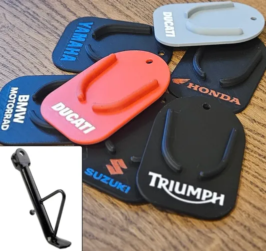 Base para descanso lateral moto