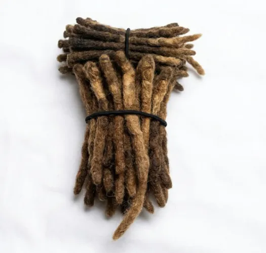 Dreads de cabelo humano natural 