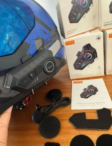 fone de ouvido Bluetooth para capacete A'Gold MCF-36