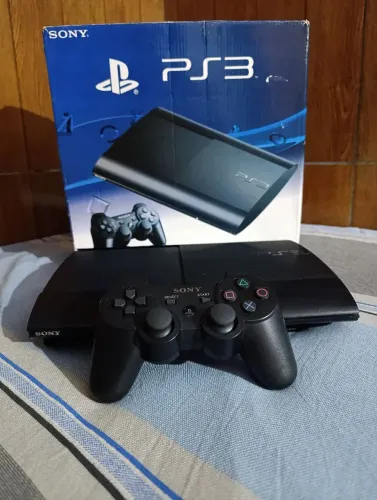 Ps3 super slim 500 GB com vários jogos já instalados