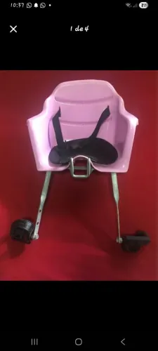 Cadeirinha femenina pra criança de bicicleta