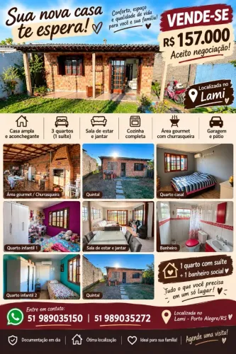 CASA AMPLA COM ESPAÇO GOUMERT NO LAMI