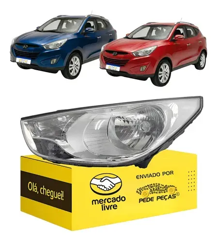 Farol Sinaleira Ix35 2010 11 12 13 14 2015 Foco Simples Le Esquerdo/motorista