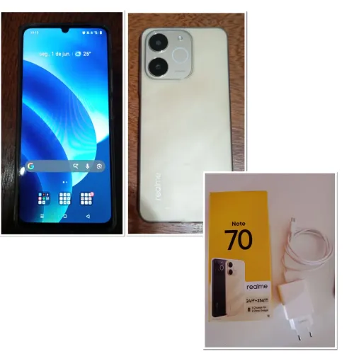 Vendo celular Realme Note 70 - 256gb/ 8 gb, novo , 2 meses de uso