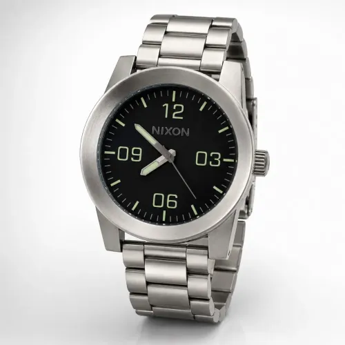 Relógio Nixon The Corporal Original 48mm Aço Inox Seminovo