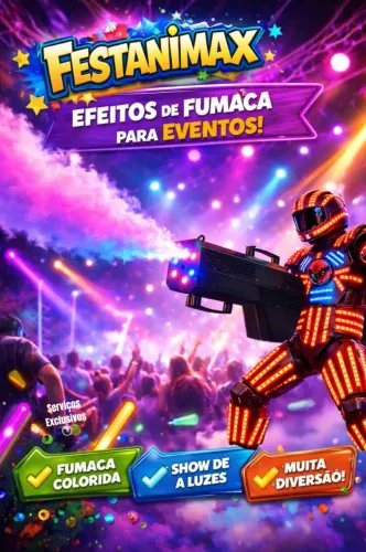 Robo Futurista animação em eventos