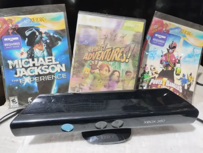 Kinect Xbox + 3 jogos