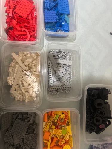 Peças Lego cores variadas