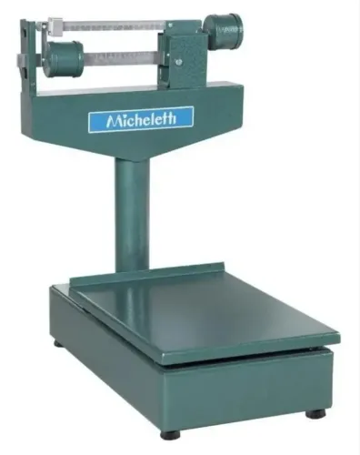 Balança Industrial Analógica Micheletti 150kg Mecânica 30x40cm com Mastro Verde. R$ 700,00