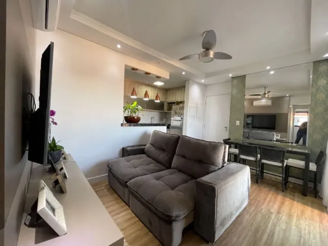 Apartamento com 3 dormitórios para alugar, 70 m² por R$ 3.200/mês - Jardim Ipiranga - Amer