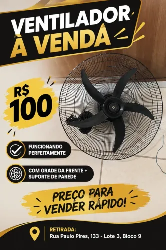 Ventilador de parede