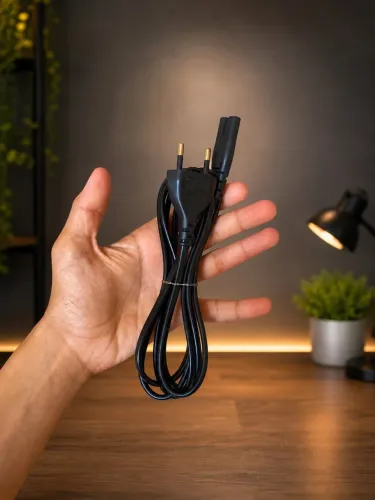 Cabo de Força Preto para Aparelhos Eletrônicos