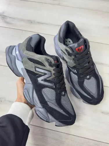 Tênis New Balance 9060 Couro Masculino Castlerock Cor: Grafite - Disponível 38 AO 43