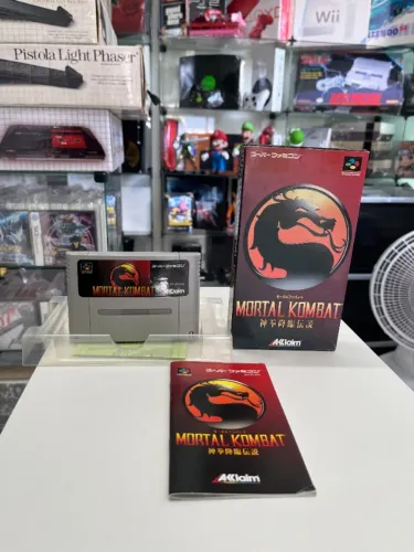 JOGO MORTAL KOMBAT (JPN) NA CAIXA SEMINOVO - SUPER FAMICOM