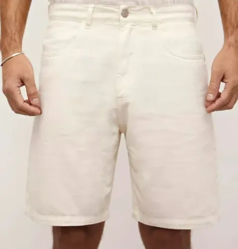 Bermuda reta - Iódice - Off White - Tamanho 40