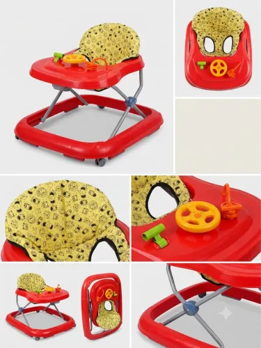 Andador Bebê Tutti Baby Vermelho Com Brinquedos - Usado