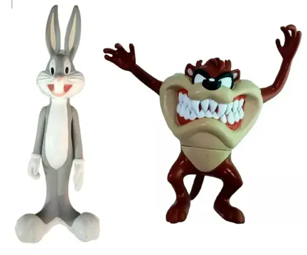 Bonecos Perna Longa e Taz Mania - 30 cm