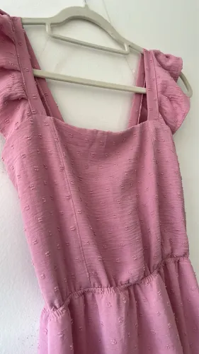 Vestido longo rose (Tam M)