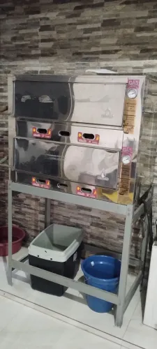 Forno a gás duplo industrial