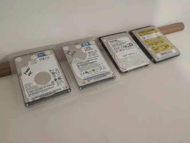 HDs de 1TB, Testados e Formatados.