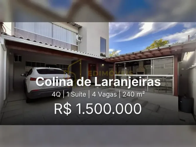 Casa espaçosa em Colina de Laranjeiras  conforto e modernidade para sua família!