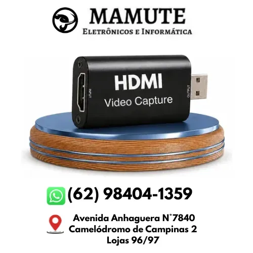 Placa Captura Vídeo 4k Full Hd 1080p 60fps Hdmi P/ Usb