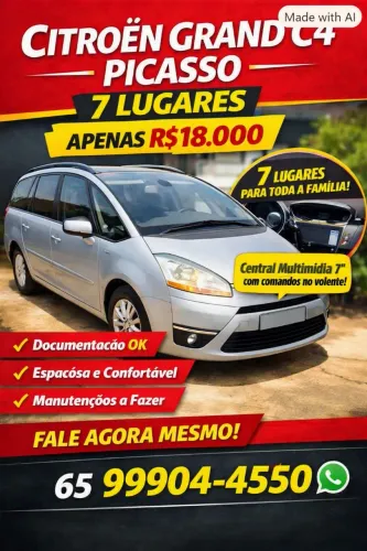 Citroen C4 Picasso Grand 2.0 16V 143cv AUT 2009