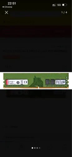 Memória ram 8gb ddr4 2666 Kingston