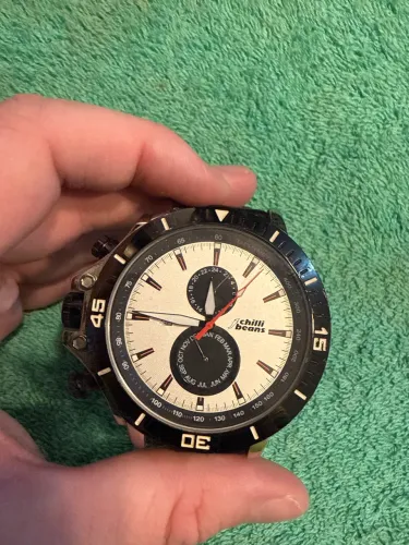 Relógio chilli beans RE MT 0054, com pulseira de couro legítimo