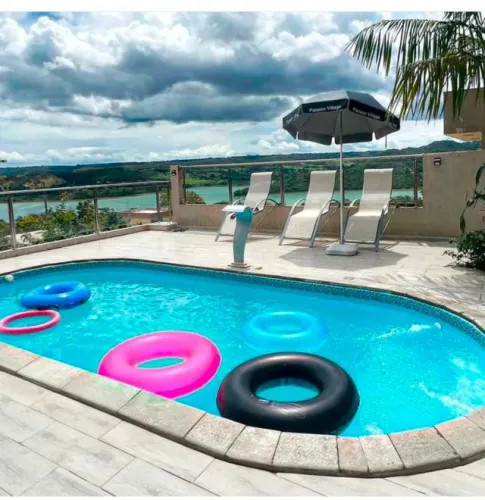 Piscina de fibra 6 metros instalada completa aquecida