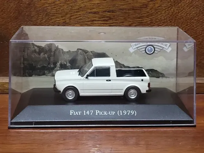 Fiat 147 Pick-up 1979 - Coleção Carros Inesquecíveis Do Brasil - Carrinho Miniatura 1/43