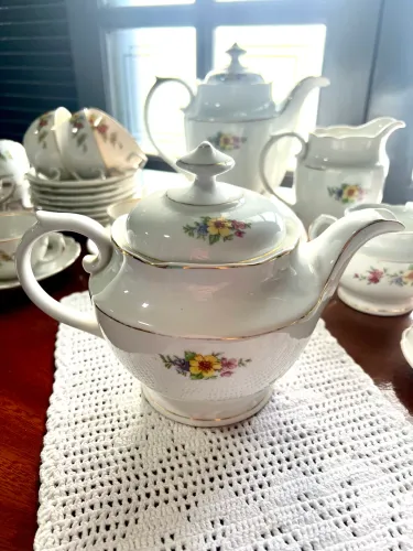 Bule de Chá Porcelana Real