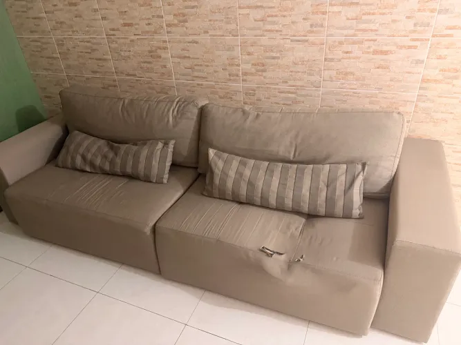 [ACEITA PROPOSTAS] Sofá retrátil 3m (sofá-cama) | Super Confortável | OPORTUNIDADE 