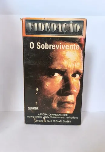 Fita VHS O Sobrevivente (Arnold Schwarzenegger) - Clássico