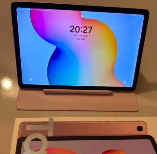 Galaxy Tab S6 Lite Rosa - 64gb no plástico ainda! Muito novo!
