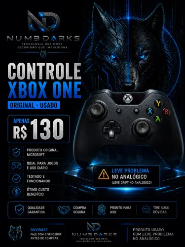 Xbox One Original Usado com Leve Problema no Analógico - R$130