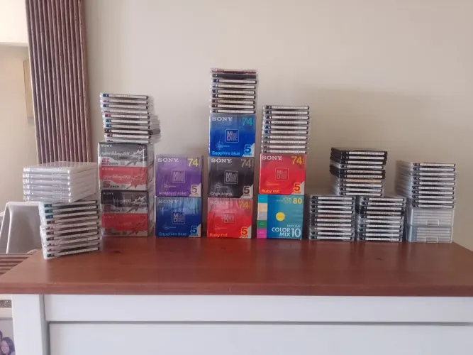 Mini disc Novos e Usados LOTE! Made Japan