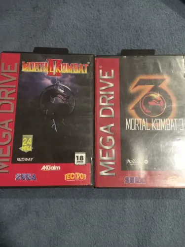 Jogo MK 2 e MK 3 - Mortal Kombat - Mega Drive