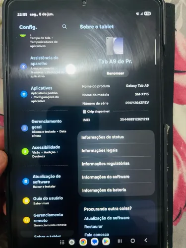 Tablet da Samsung Galaxy Tab A9