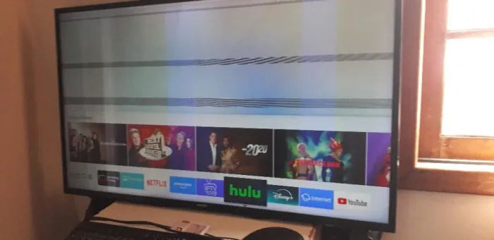 Tv sansung 43" 4k sansung unmu6100 retirada peças