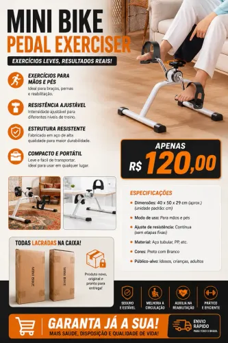 Mini bikes para exercícios 