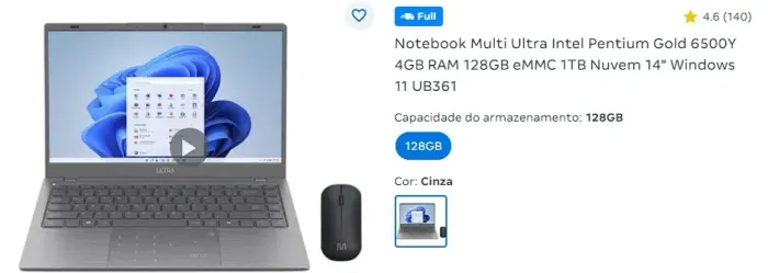 NOTEBOOK MULTI ULTRA INTEL PENTIUM GOLD