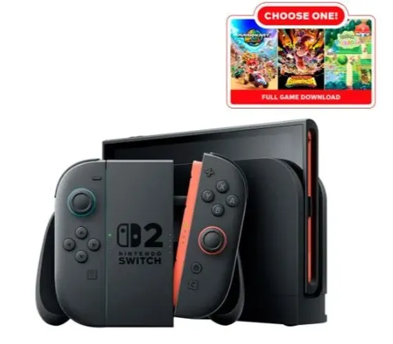 Console Nintendo Switch 2 256GB - Preto + Jogo Choose One (BEE-001) (USA)